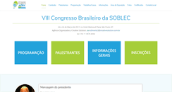 Desktop Screenshot of congressosoblec.com.br
