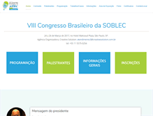 Tablet Screenshot of congressosoblec.com.br